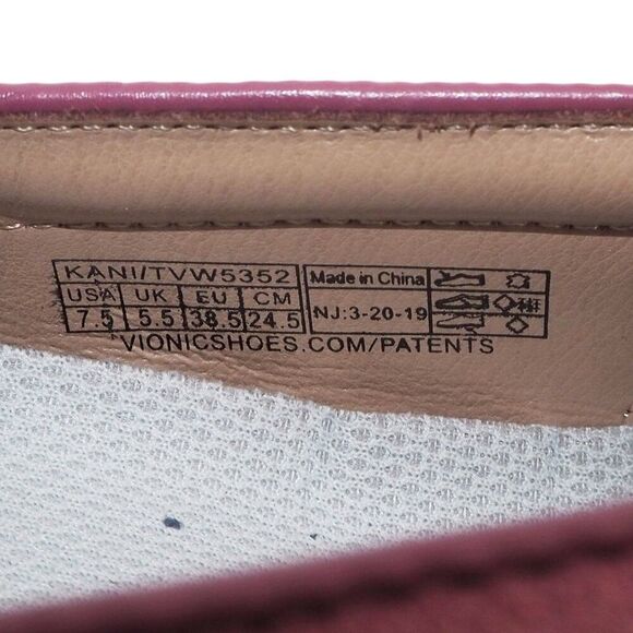 Vionic Kani Perf Slip-on Suede Loafers Splendid Pink TVW5352 Women's 7.5 - Picture 10 of 11